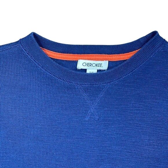 Cherokee Kids Navy Knit Top Sz L - Picture 3 of 10